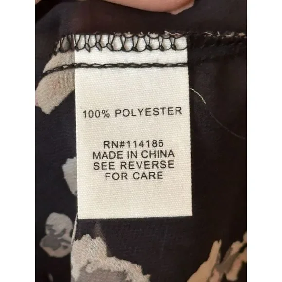 Adyson Parker Shear Floral Peasant Ruffle Blouse M - Picture 4 of 11